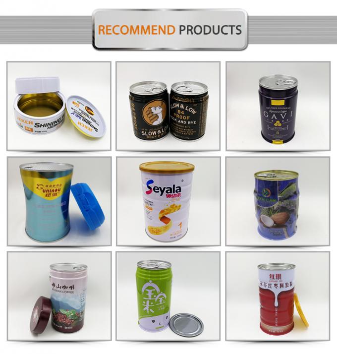 Il grado FDA decorativo di sicurezza alimentare ha certificato lo stoccaggio Tin Cans Empty Coffee Tin può